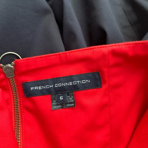 French Connection Color-block Strapless Dress - Picture 8 of 8